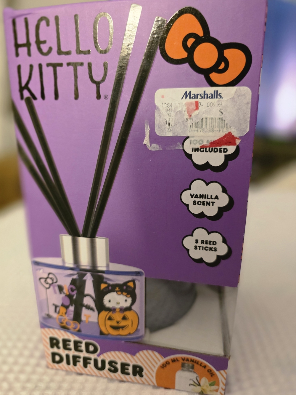 Hello Kitty Pink and Black Reed Diffuser - Vanilla Fragrance